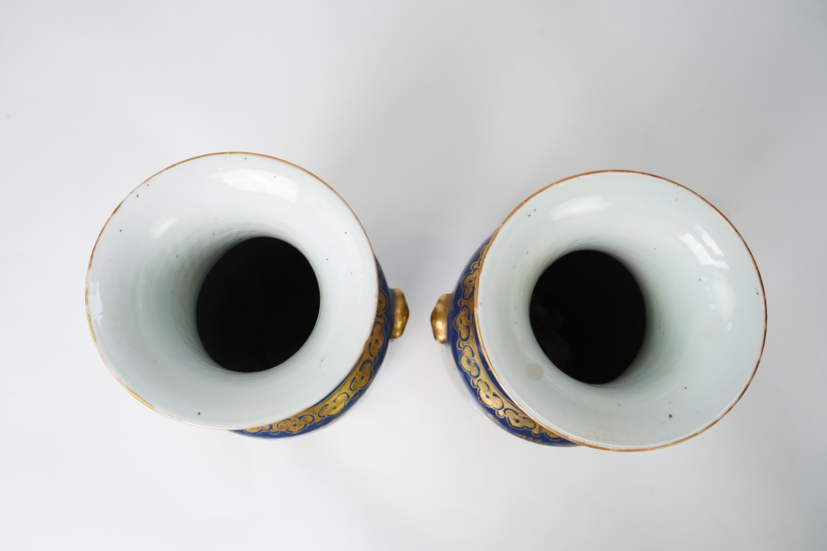 A pair of Chinese ‘warriors’ vases, early 20th century